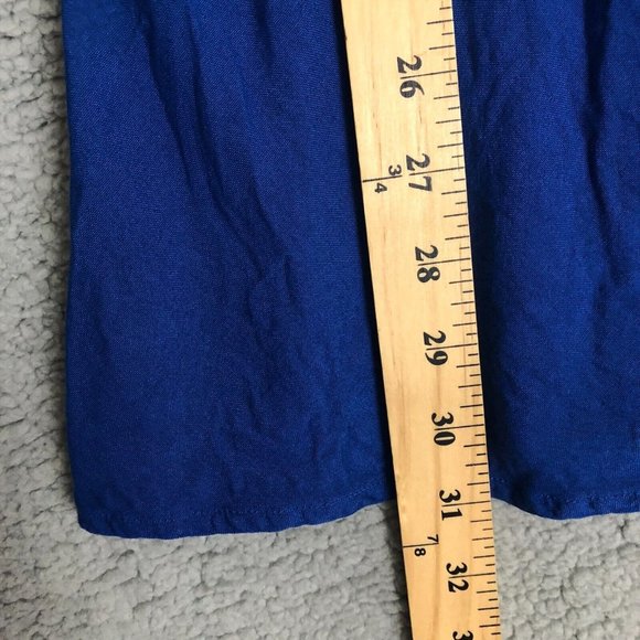 Free People Lace Mini Slip Dress Women's XS Embroidered Lined Sleeveless Blue - Picture 12 of 12